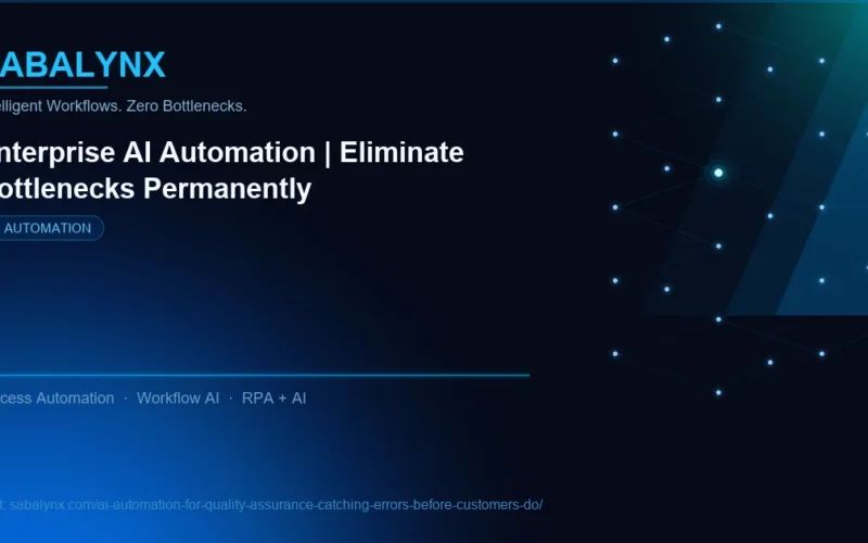 AI Automation for Quality Assurance Catching Errors Before Customers Do — AI Automation | Sabalynx Enterprise AI