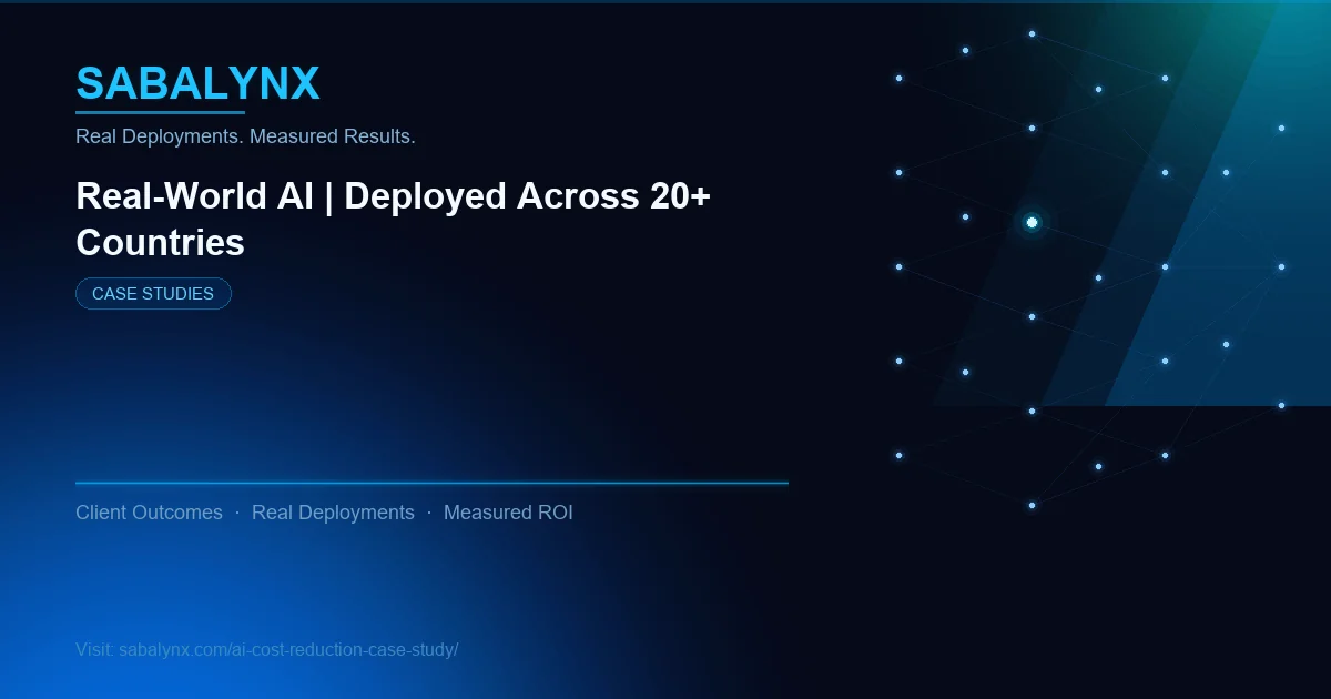 AI Cost Reduction Case Study — Case Studies | Sabalynx Enterprise AI