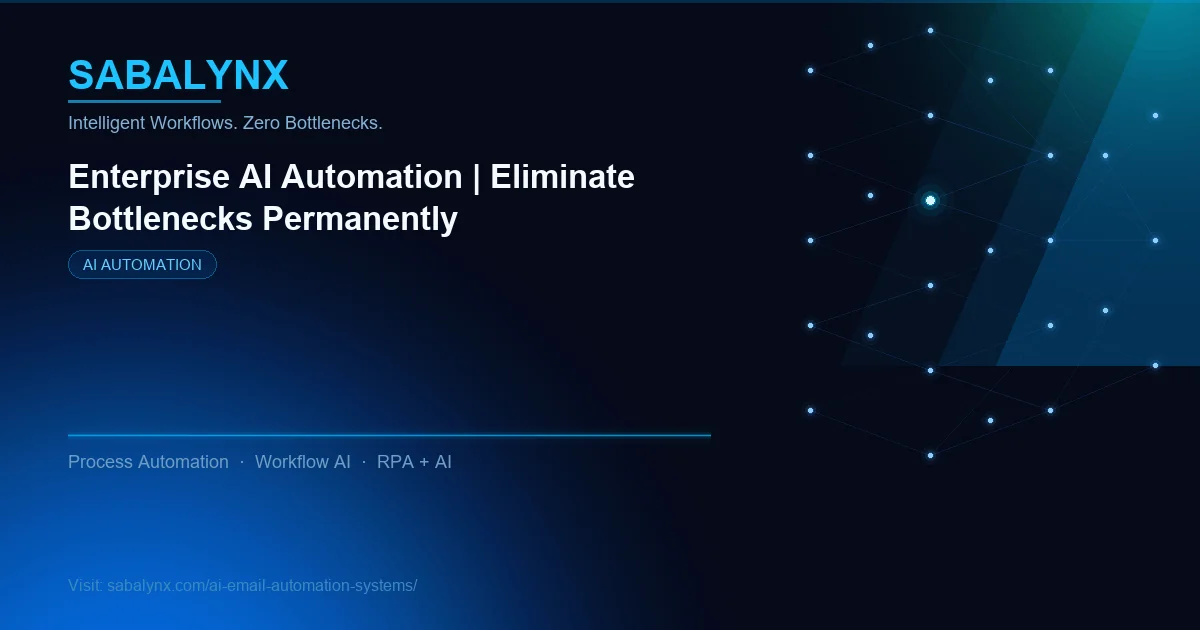 AI Email Automation Systems — AI Automation | Sabalynx Enterprise AI