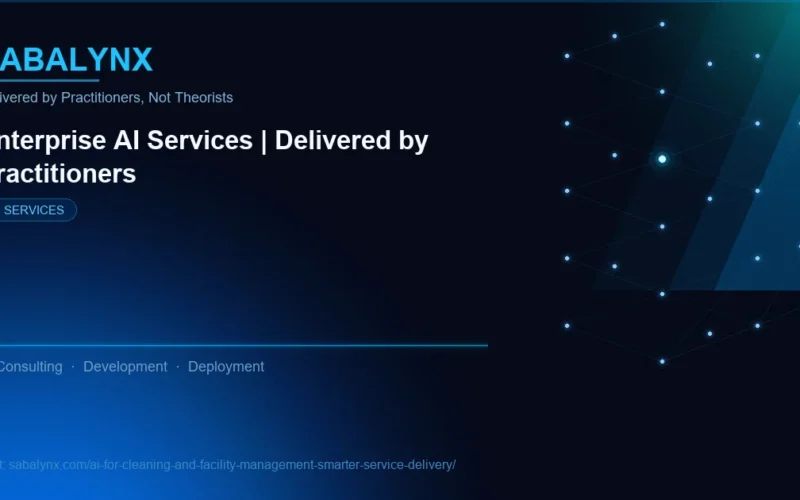 AI for Cleaning and Facility Management Smarter Service Delivery — AI Services | Sabalynx Enterprise AI