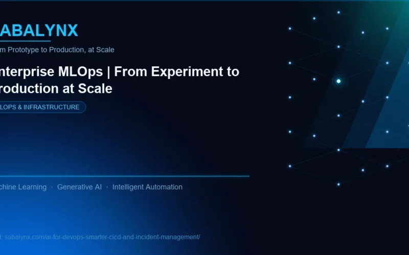 AI for DevOps Smarter Cicd and Incident Management — MLOps & Infrastructure | Sabalynx Enterprise AI