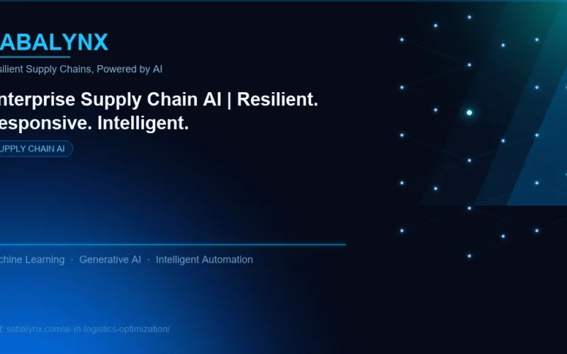 AI in Logistics Optimization — Supply Chain AI | Sabalynx Enterprise AI