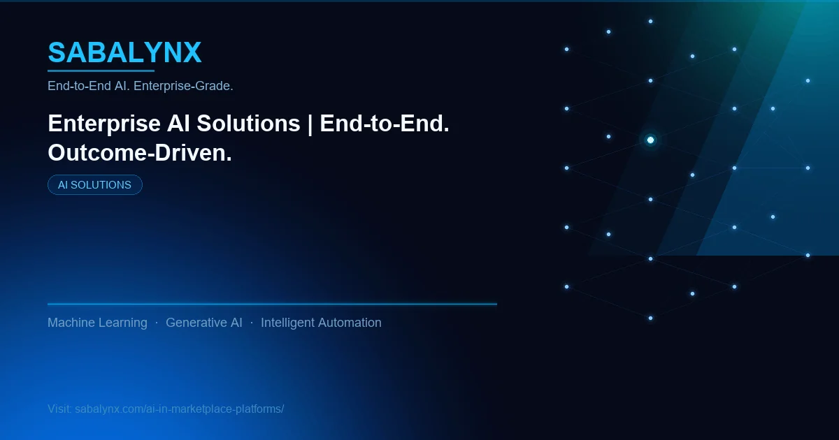 AI in Marketplace Platforms — AI Solutions | Sabalynx Enterprise AI