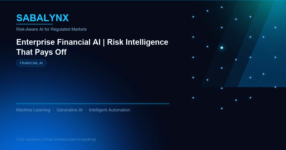 AI Infrastructure in Banking — Financial AI | Sabalynx Enterprise AI