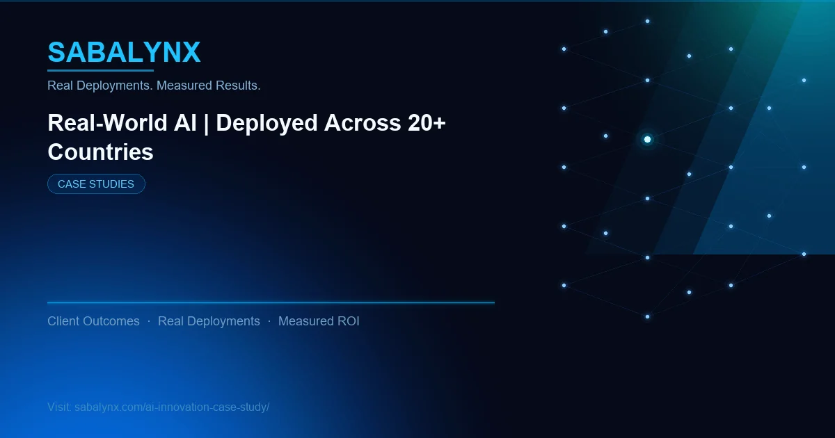 AI Innovation Case Study — Case Studies | Sabalynx Enterprise AI