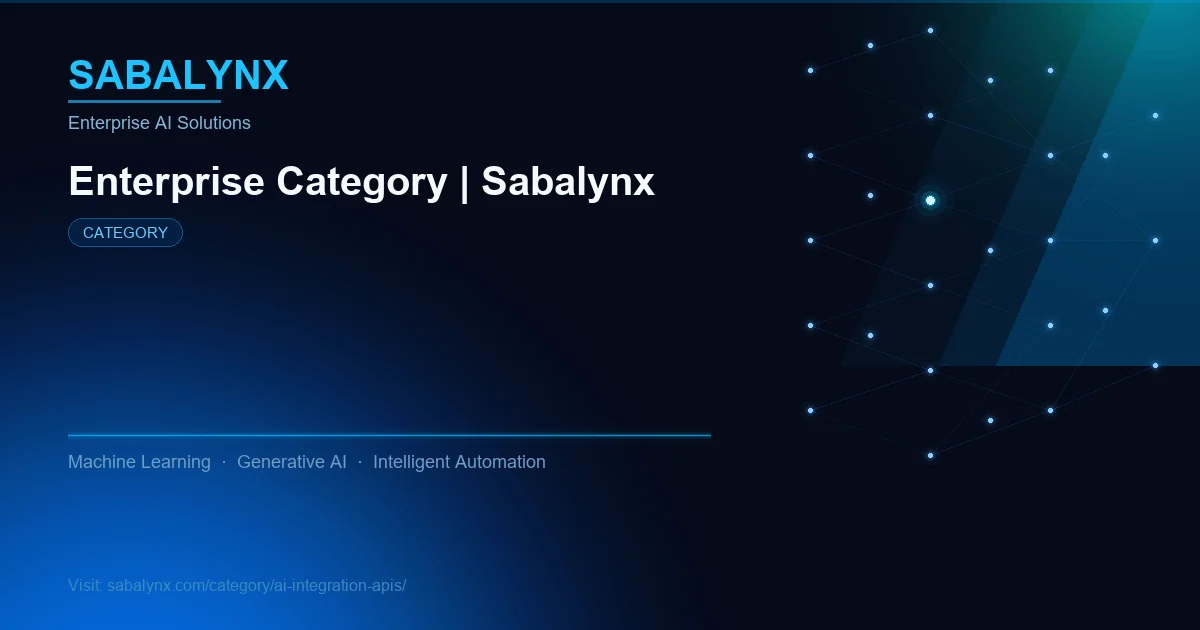 AI Integration Apis — Enterprise AI | Sabalynx Enterprise AI