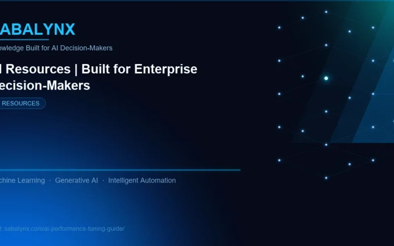 AI Performance Tuning Guide — AI Resources | Sabalynx Enterprise AI