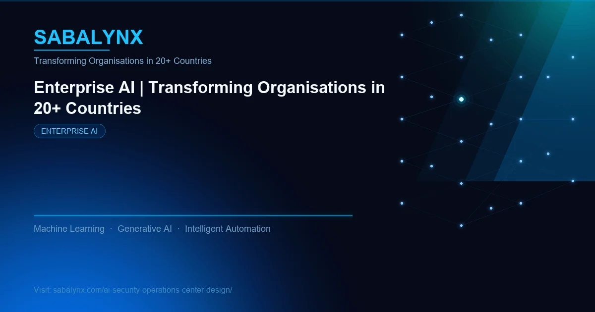 AI Security Operations Center Design — Enterprise AI | Sabalynx Enterprise AI