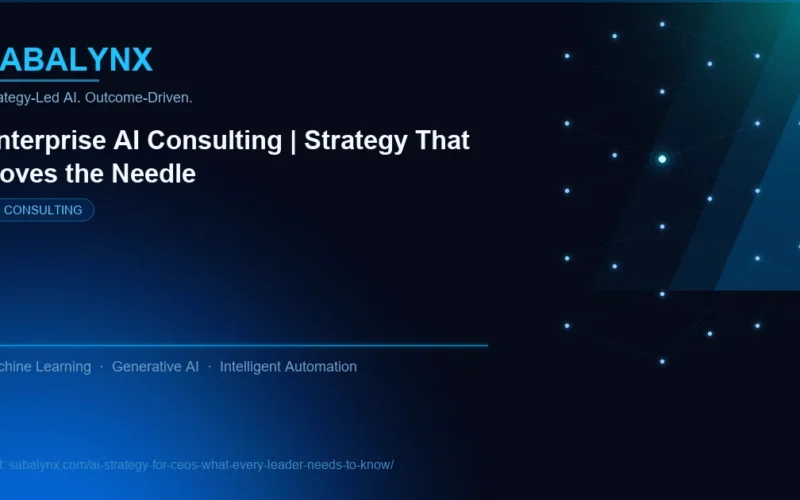 AI Strategy for Ceos What Every Leader Needs to Know — AI Consulting | Sabalynx Enterprise AI