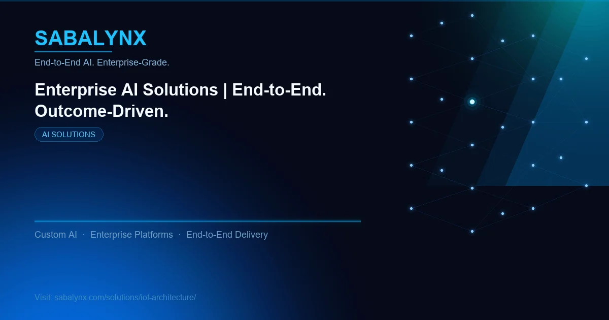 IoT Architecture — AI Solutions | Sabalynx Enterprise AI