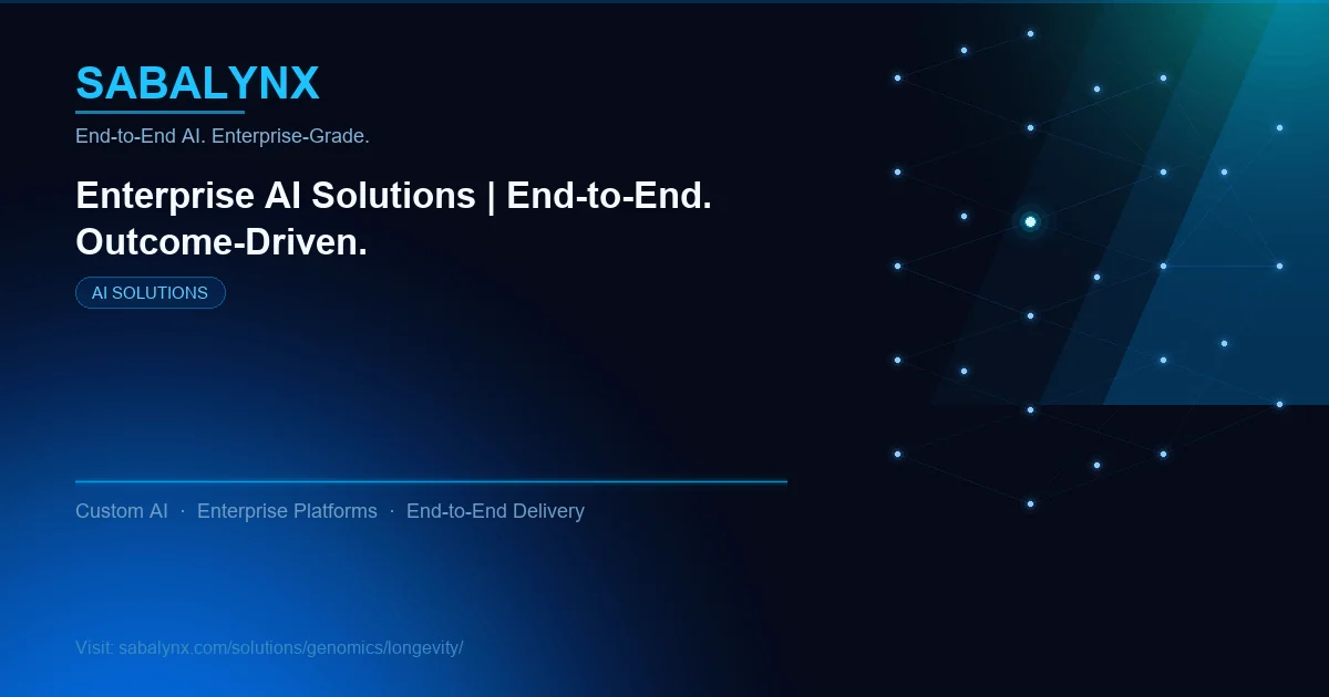 Longevity — AI Solutions | Sabalynx Enterprise AI