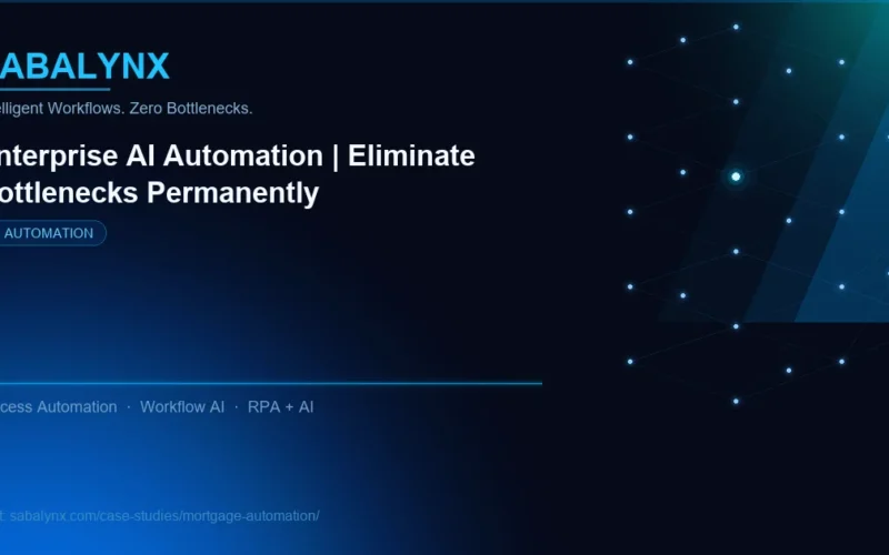 Mortgage Automation — AI Automation | Sabalynx Enterprise AI