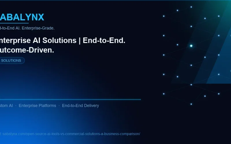 Open Source AI Tools vs Commercial Solutions a Business Comparison — AI Solutions | Sabalynx Enterprise AI