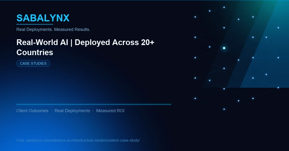 Sabalynx AI Infrastructure Modernization Case Study — Case Studies | Sabalynx Enterprise AI