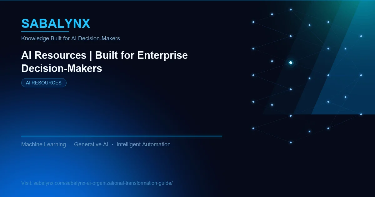 Sabalynx AI Organizational Transformation Guide — AI Resources | Sabalynx Enterprise AI