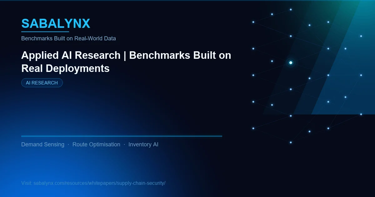 Supply Chain Security — AI Research | Sabalynx Enterprise AI