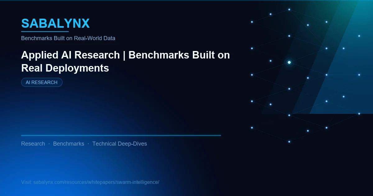 Swarm Intelligence — AI Research | Sabalynx Enterprise AI