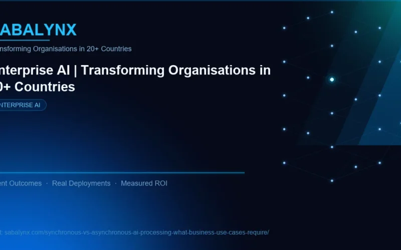 Synchronous vs Asynchronous AI Processing What Business Use Cases Require — Enterprise AI | Sabalynx Enterprise AI