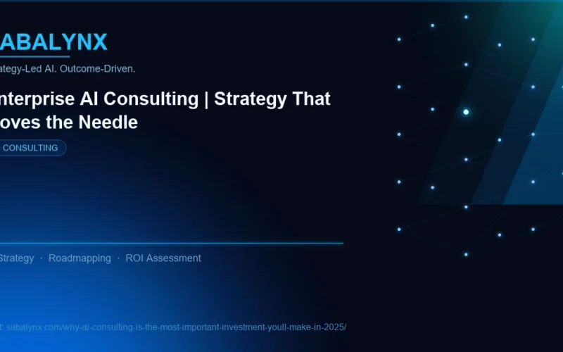 Why AI Consulting Is the Most Important Investment Youll Make in 2025 — AI Consulting | Sabalynx Enterprise AI